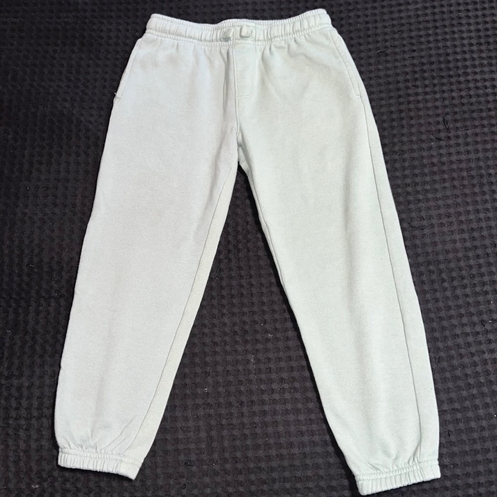 Athletic Works Kid Boy Youth Light Green Fleece Jogger Sweatpants